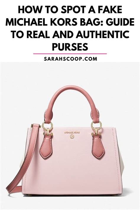 how do know if a michael kors purse is real|authentic Michael Kors.